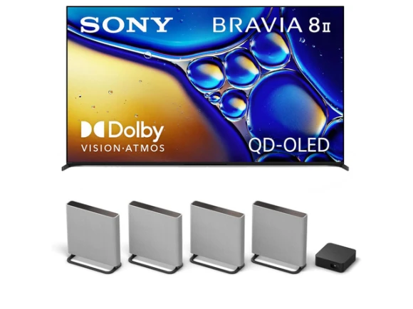 65-inch QD-OLED TV and Soundbar Bundle — Smart TV, Sony