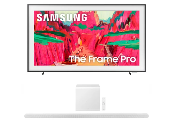 75-inch The Frame TV and soundbar bundle — Smart TV, Samsung