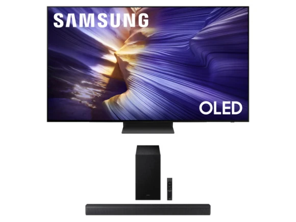 77-inch OLED 4K Smart TV and Soundbar Bundle — Smart TV, Samsung