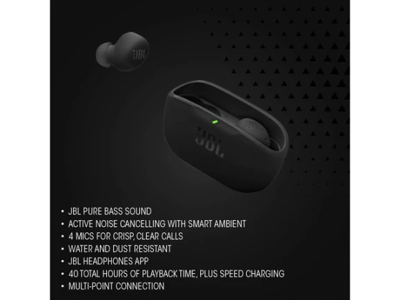 True Wireless Noise-Canceling Earbuds — Wireless Earbuds, JBL