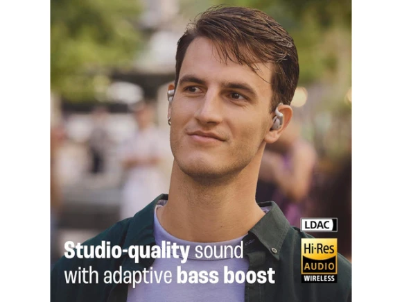 True Wireless Open-Ear Headphones, Grey — Wireless Earbuds, JBL