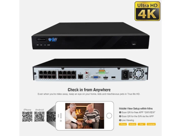 16-Channel IP Security System Kit with 12 Cameras — Security Camera, GW Security Inc.