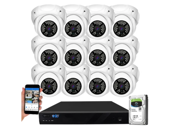 16-Channel NVR Kit with 12 Cameras and 4TB HDD — Security Camera, GW Security Inc.