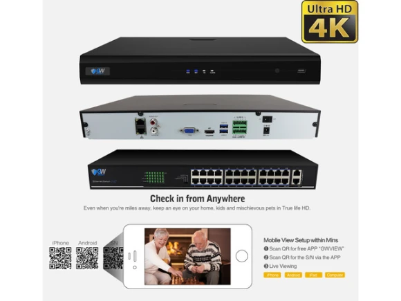 24-Camera PoE NVR Kit — Security Camera, GW Security Inc.