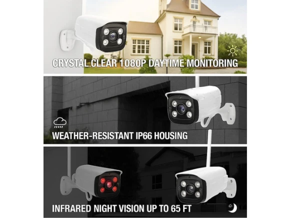 4-channel security camera system with 1TB HDD — Security Camera, Supersonic