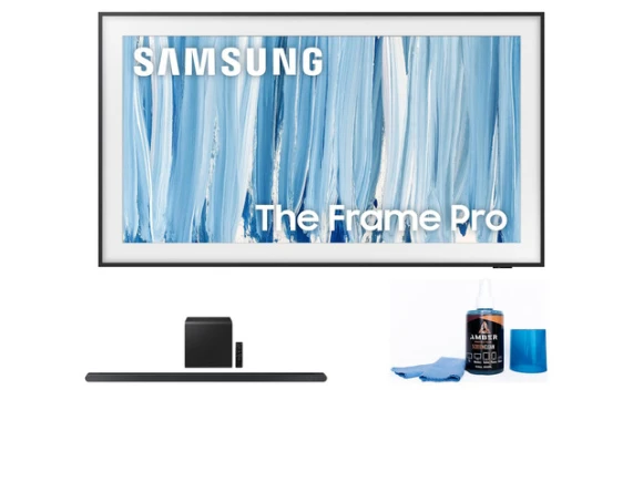 55-inch Neo QLED TV and soundbar bundle — Smart TV, Samsung