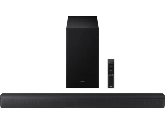 55-Inch QLED TV Bundle with Soundbar and Subwoofer — Smart TV, Samsung