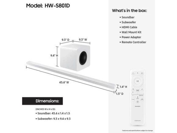 75-inch TV and Soundbar Bundle — Smart TV, Samsung