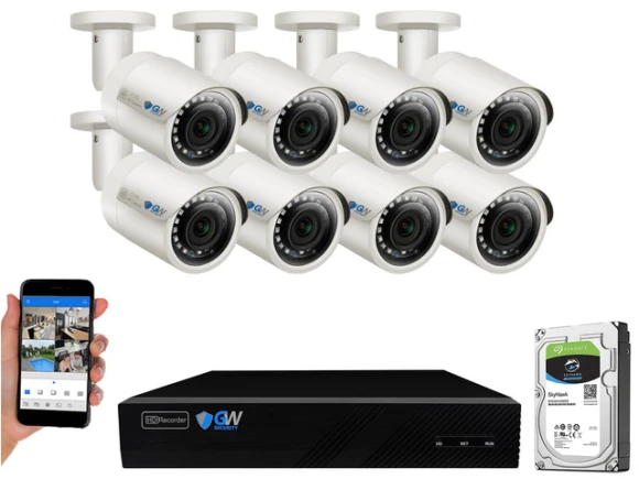 8-Channel IP Security Camera System Kit — Security Camera, GW Security Inc.