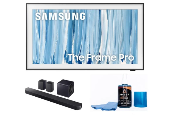 The Frame Pro 65-inch TV and Soundbar Bundle — Smart TV, Samsung
