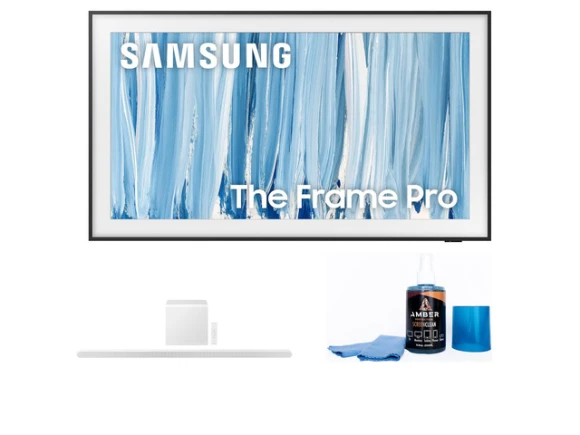 The Frame Pro 85-inch Neo QLED TV with HW-S801D Soundbar — Smart TV, Samsung