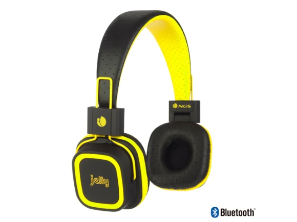 Bluetooth stereo headphones, Yellow — Wireless Earbuds, NGS