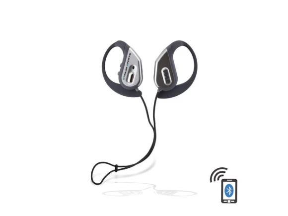 Silver Sports Headphones — Wireless Earbuds, Pyle
