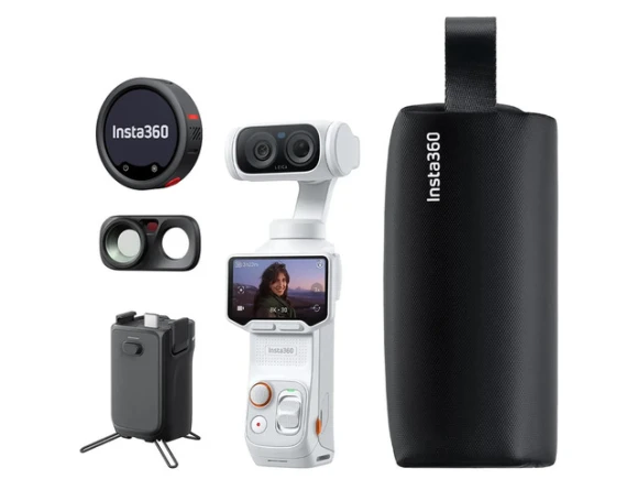 8K Dual-Lens Gimbal Camera, Creator Bundle — Digital Cameras & Camcorders, Insta360