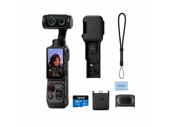 Digital Camera, Black, Standard Combo with 32GB Card — Digital Cameras & Camcorders, Insta360
