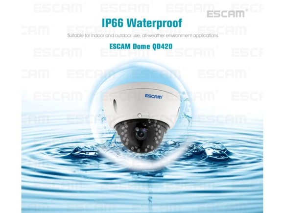 Dome IP Network Camera, 4 MP — Security Camera, ESCAM