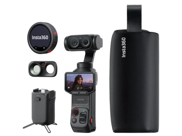 Dual-Lens Gimbal Camera, Cosmic Black, Creator Bundle — Digital Cameras & Camcorders, Insta360