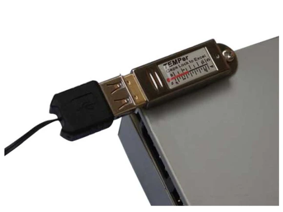 Grey USB Thermometer — Temperature & Humidity Sensor, TeKit