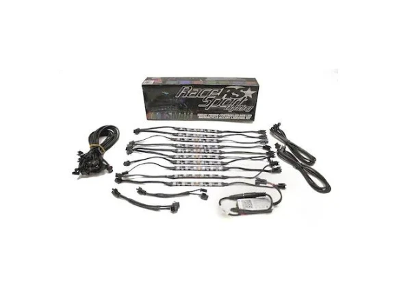 Motorcycle RGB LED Lighting Kit — LED Strip Lights, Race Sport