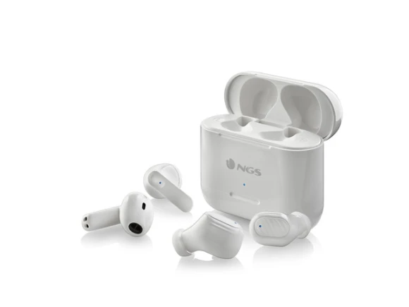 Wireless Bluetooth Earphones, 2 Pairs, White — Wireless Earbuds, NGS
