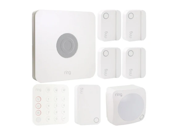 8-Piece Alarm System — Security Monitoring, Ring