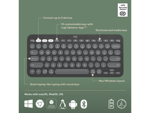 Bluetooth Wireless Keyboard — Bluetooth Keyboard, Logitech