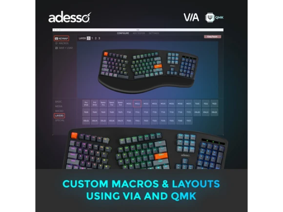 Mechanical Bluetooth Keyboard — Bluetooth Keyboard, ADESSO
