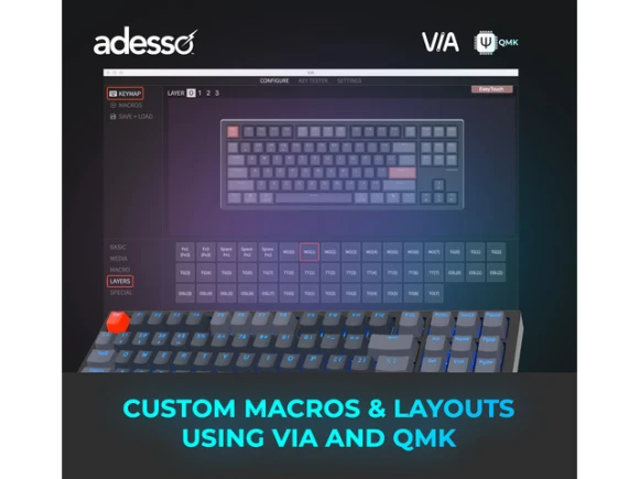 Mechanical Keyboard — Bluetooth Keyboard, ADESSO