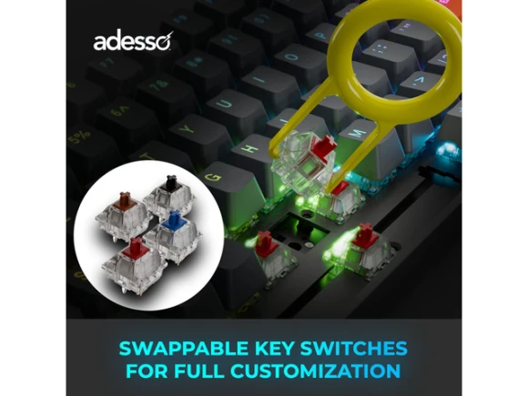 Mechanical Mini Keyboard — Bluetooth Keyboard, ADESSO
