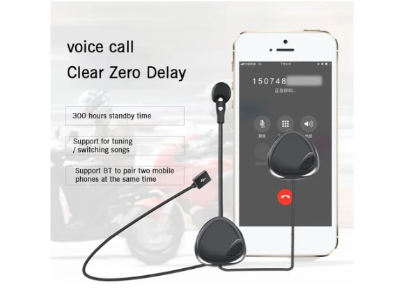 Motorcycle Helmet Headset — Wireless Earbuds, VNETPHONE
