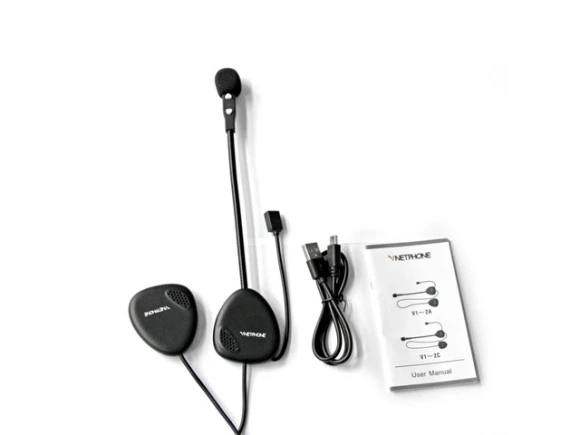 Motorcycle Helmet Headset — Wireless Earbuds, VNETPHONE