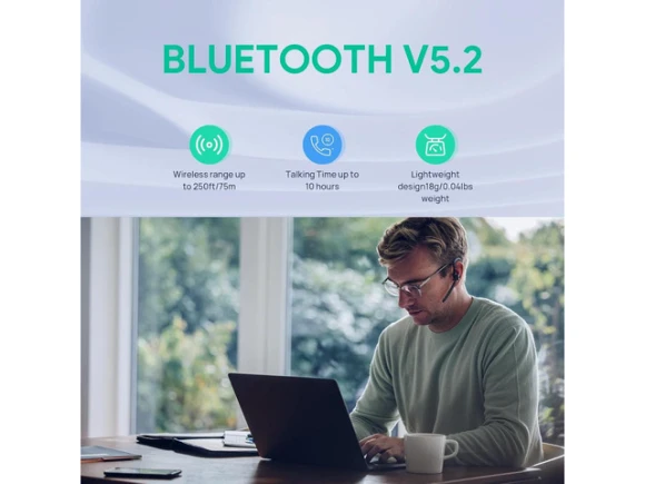 Bluetooth Headset — Wireless Earbuds, Yealink