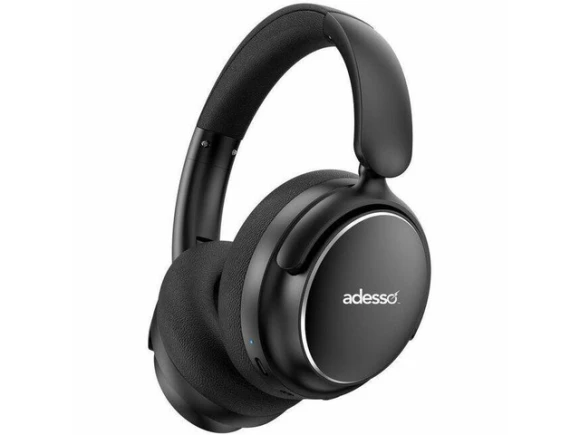 Foldable Bluetooth Headphones with Active Noise Cancellation — Wireless Earbuds, ADESSO