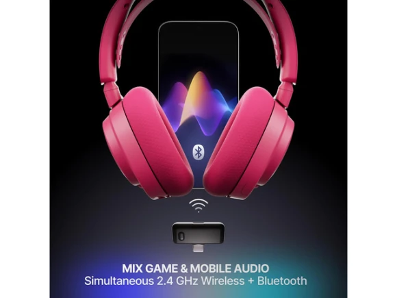 Gen 2 Magenta Wireless Gaming Headset — Wireless Earbuds, SteelSeries