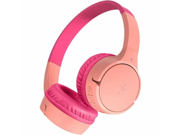 SoundForm Wireless Headphones, Mini, Pink — Wireless Earbuds, Belkin