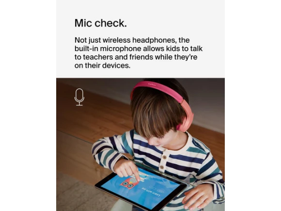 SoundForm Wireless Headphones, Mini, Pink — Wireless Earbuds, Belkin