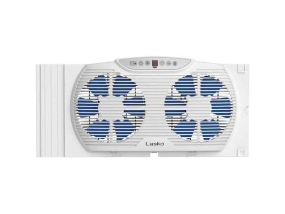Twin 9-Inch Window Fan — Smart Fan, Lasko