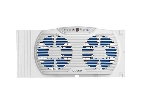 Twin 9-Inch Window Fan — Smart Fan, Lasko