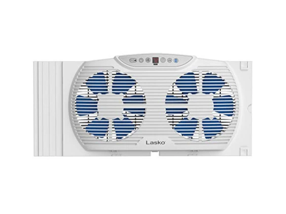 Twin 9-Inch Window Fan — Smart Fan, Lasko