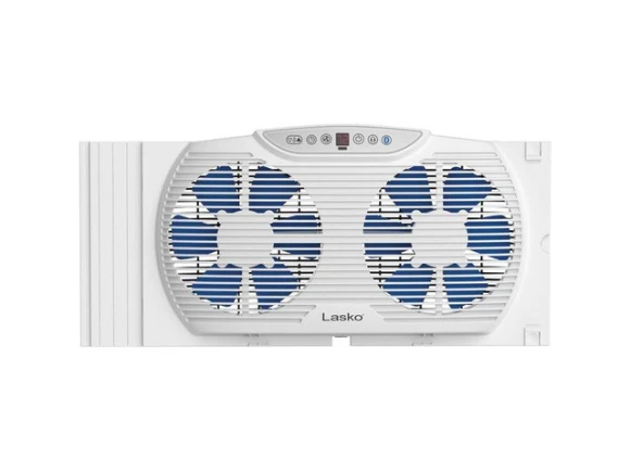 Twin 9-Inch Window Fan — Smart Fan, Lasko