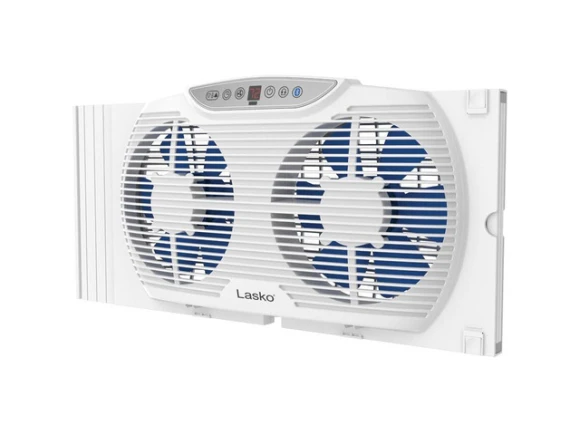 Twin 9-Inch Window Fan — Smart Fan, Lasko