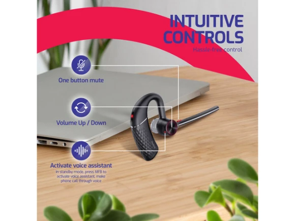 Wireless Bluetooth Mono Headset BH71 Workstation Teams — Wireless Earbuds, Yealink