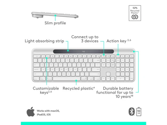 Wireless Keyboard for Mac — Bluetooth Keyboard, Logitech