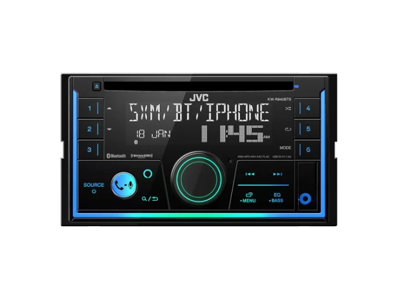 2-Din CD Receiver — Car Infotainment System, JVC