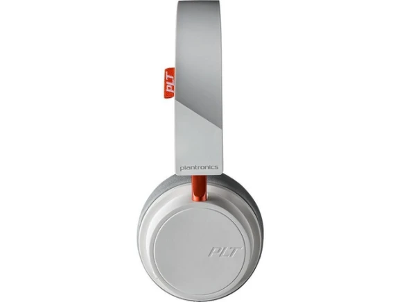 Bluetooth Wireless Headphones, White/Orange — Wireless Earbuds, Plantronics