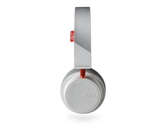 Bluetooth Wireless Headphones, White/Orange — Wireless Earbuds, Plantronics