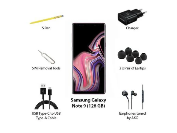 Galaxy Note9 smartphone, 128 GB, Purple Lavender — Smartphones, Samsung