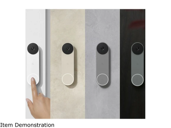 Smart Doorbell, Linen — Video Doorbell, Google