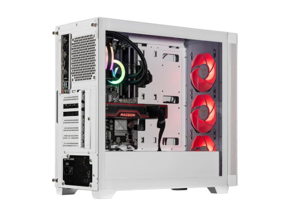 White Gaming Desktop PC — Desktop Computers, Velztorm