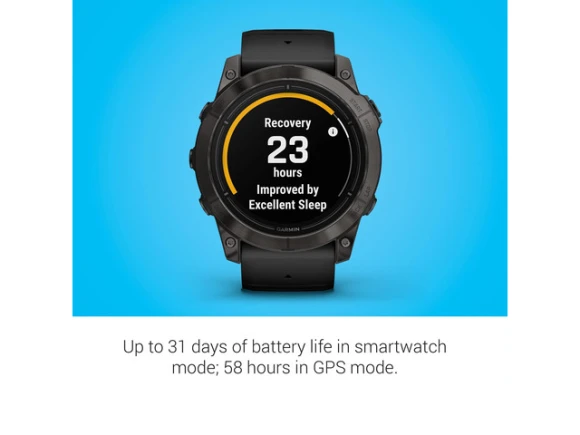 51 mm Gen 2 Sapphire Edition Smartwatch, Black — Smart Watch, Garmin